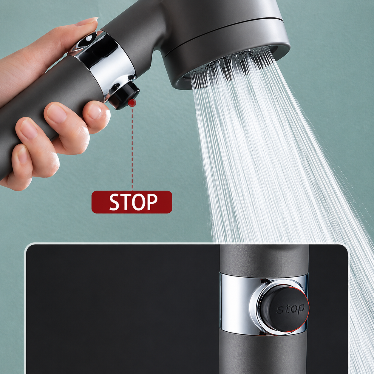 🚿 Cabezal de Ducha Spa Masajeador – Alta Presión y Relajación